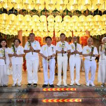 มูลนิธิป่อเต็กตึ๊ง รวมพลังศิษยานุศิษย์ จัดพิธีเวียนธูปศักดิ์สิทธิ์ เนื่องในเทศกาลกินเจ ประจำปี 2567 ณ ศาลเจ้าไต้ฮงกง มูลนิธิป่อเต็กตึ๊ง พลับพลาไชย ขอพรให้ทุกผืนแผ่นดินไทย ผ่านพ้นโพยภัยพิบัติ