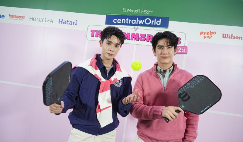 เซ็นทรัลเวิลด์ เปิดแคมเปญ “The Summer Club 2026” ชวน “จิมมี่–ซี” ดวล Pickleball แมทช์สุดมันส์ใจกลางเมือง พร้อมแฟชั่นโชว์สุดชิค “Rhythm & Runway”