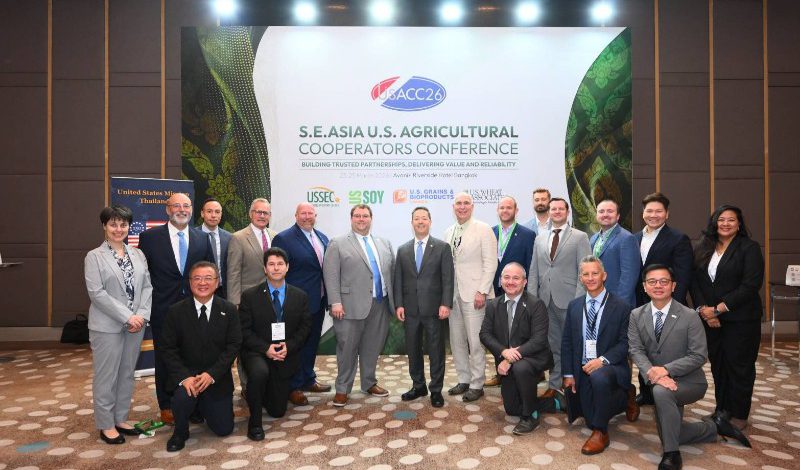 ถั่วเหลืองสหรัฐฯ เดินหน้าสร้างความร่วมมือด้านการค้าและการเติบโตอย่างยั่งยืนในเอเชียตะวันออกเฉียงใต้เวทีระดับภูมิภาครวมผู้นำอุตสาหกรรม เพื่อขับเคลื่อนการแลกเปลี่ยนมุมมองและต่อยอดความร่วมมือ ตลอดห่วงโซ่อาหารและอาหารสัตว์